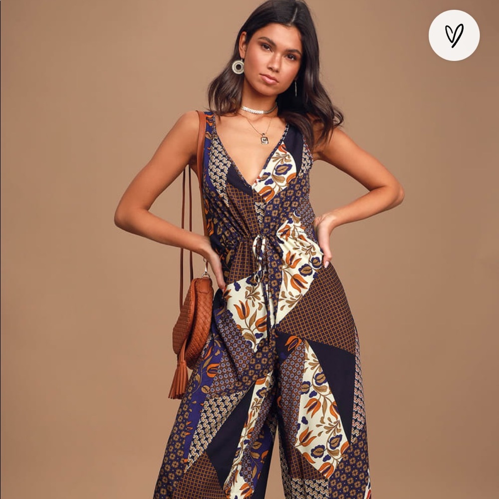Lulu's free people-esque Bohemian Jumpsuit